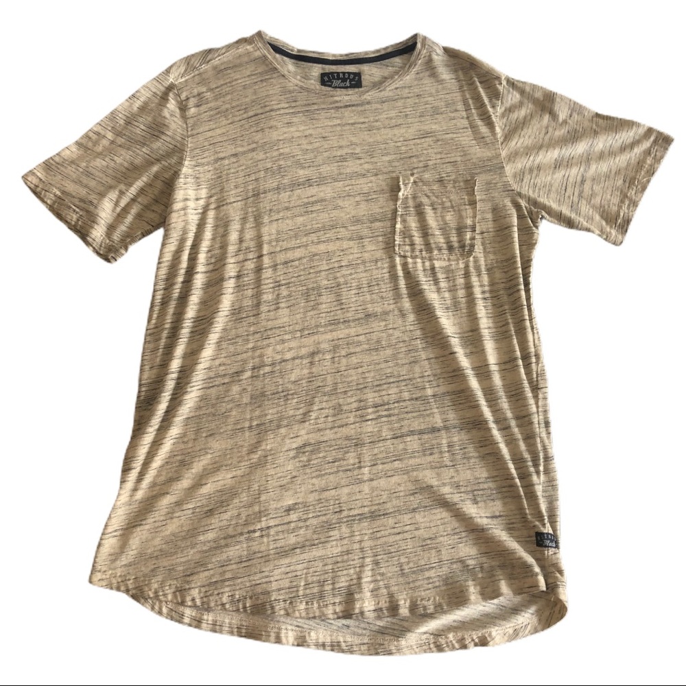 Nitrous Black Heathered Short Sleeve Pocket Tee